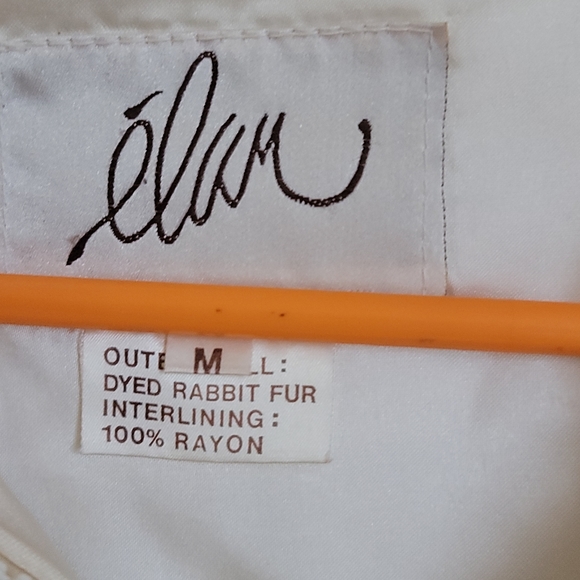 Élan Dyed Rabbit Fur Women's Jacket - Picture 3 of 4